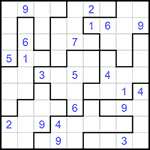 Судоку-пазл 9х9 #240 очень трудный