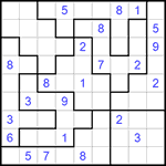 Судоку-пазл 9х9 #250 очень трудный