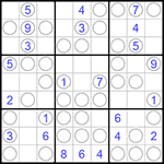Судоку “Чет-нечет” 9х9 #166 легкий