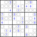 Судоку “Чет-нечет” 9х9 #169 легкий