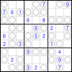 Судоку “Чет-нечет” 9х9 #172 легкий