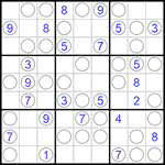 Судоку “Чет-нечет” 9х9 #173 легкий