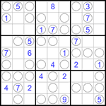 Судоку “Чет-нечет” 9х9 #191 легкий