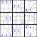 Судоку “Чет-нечет” 9х9 #193 легкий