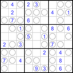 Судоку “Чет-нечет” 9х9 #195 легкий