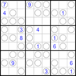 Судоку “Чет-нечет” 9х9 #161 трудный