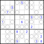 Судоку “Чет-нечет” 9х9 #162 трудный