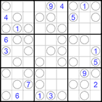 Судоку “Чет-нечет” 9х9 #164 трудный