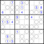 Судоку “Чет-нечет” 9х9 #167 трудный