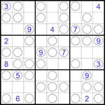 Судоку “Чет-нечет” 9х9 #169 трудный