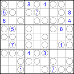 Судоку “Чет-нечет” 9х9 #171 трудный