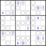 Судоку “Чет-нечет” 9х9 #184 трудный