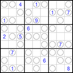 Судоку “Чет-нечет” 9х9 #185 трудный