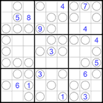 Судоку “Чет-нечет” 9х9 #186 трудный