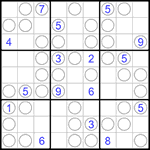 Судоку “Чет-нечет” 9х9 #156 очень трудный