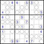 Судоку “Чет-нечет” 9х9 #157 очень трудный