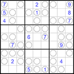 Судоку “Чет-нечет” 9х9 #158 очень трудный