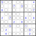 Судоку “Чет-нечет” 9х9 #161 очень трудный