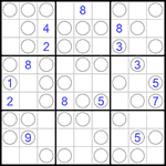 Судоку “Чет-нечет” 9х9 #162 очень трудный