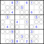 Судоку “Чет-нечет” 9х9 #165 очень трудный