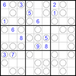 Судоку “Чет-нечет” 9х9 #166 очень трудный