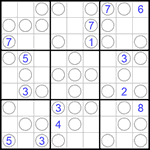 Судоку “Чет-нечет” 9х9 #167 очень трудный