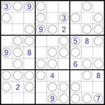 Судоку “Чет-нечет” 9х9 #168 очень трудный