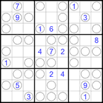 Судоку “Чет-нечет” 9х9 #169 очень трудный