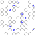 Судоку “Чет-нечет” 9х9 #171 очень трудный