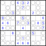 Судоку “Чет-нечет” 9х9 #174 очень трудный