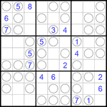 Судоку “Чет-нечет” 9х9 #175 очень трудный