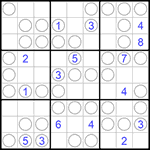 Судоку “Чет-нечет” 9х9 #176 очень трудный