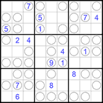 Судоку “Чет-нечет” 9х9 #177 очень трудный