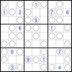 Судоку “Чет-нечет” 9х9 #178 очень трудный