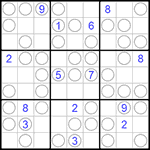 Судоку “Чет-нечет” 9х9 #179 очень трудный