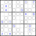 Судоку “Чет-нечет” 9х9 #184 очень трудный