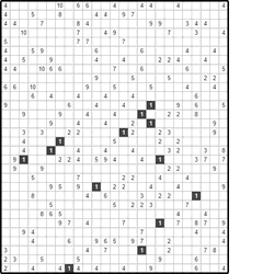 Филиппинский кроссворд #543 “Удача” Филиппинский кроссворд #543 “Удача”