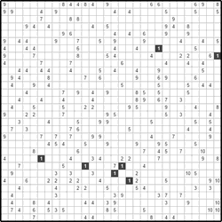 Филиппинский кроссворд #536 “Всадник” Филиппинский кроссворд #536 “Всадник”