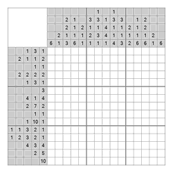 Японский кроссворд #628 “Огарок”