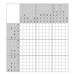 Японский кроссворд #671 “Дельфин”