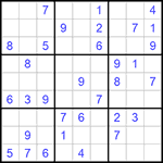 Судоку 9х9 #1041 легкий