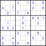 Судоку 9х9 #1048 легкий