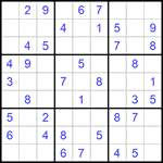 Судоку 9х9 #1049 легкий