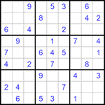 Судоку 9х9 #1050 легкий