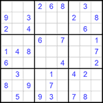 Судоку 9х9 #1051 легкий