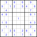 Судоку 9х9 #1053 легкий
