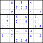 Судоку 9х9 #1054 легкий