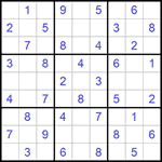 Судоку 9х9 #1055 легкий