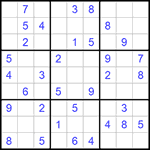 Судоку 9х9 #1057 легкий
