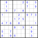 Судоку 9х9 #1058 легкий
